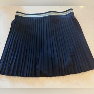 NWOT Lou & Grey Navy Pleated Athletic Skirt/Skort, Sz L